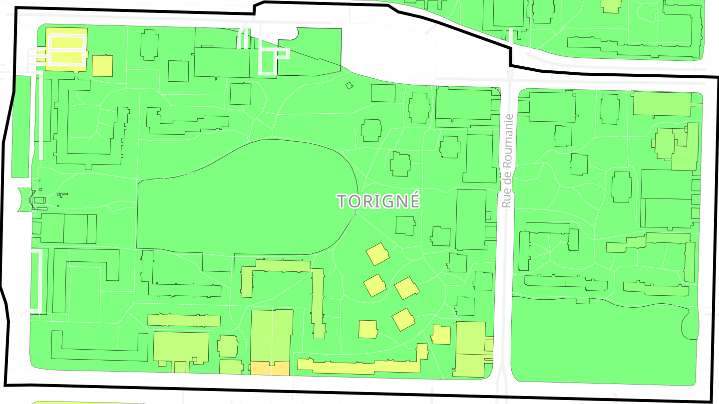 Carte des prix de l'immobilier Torigné