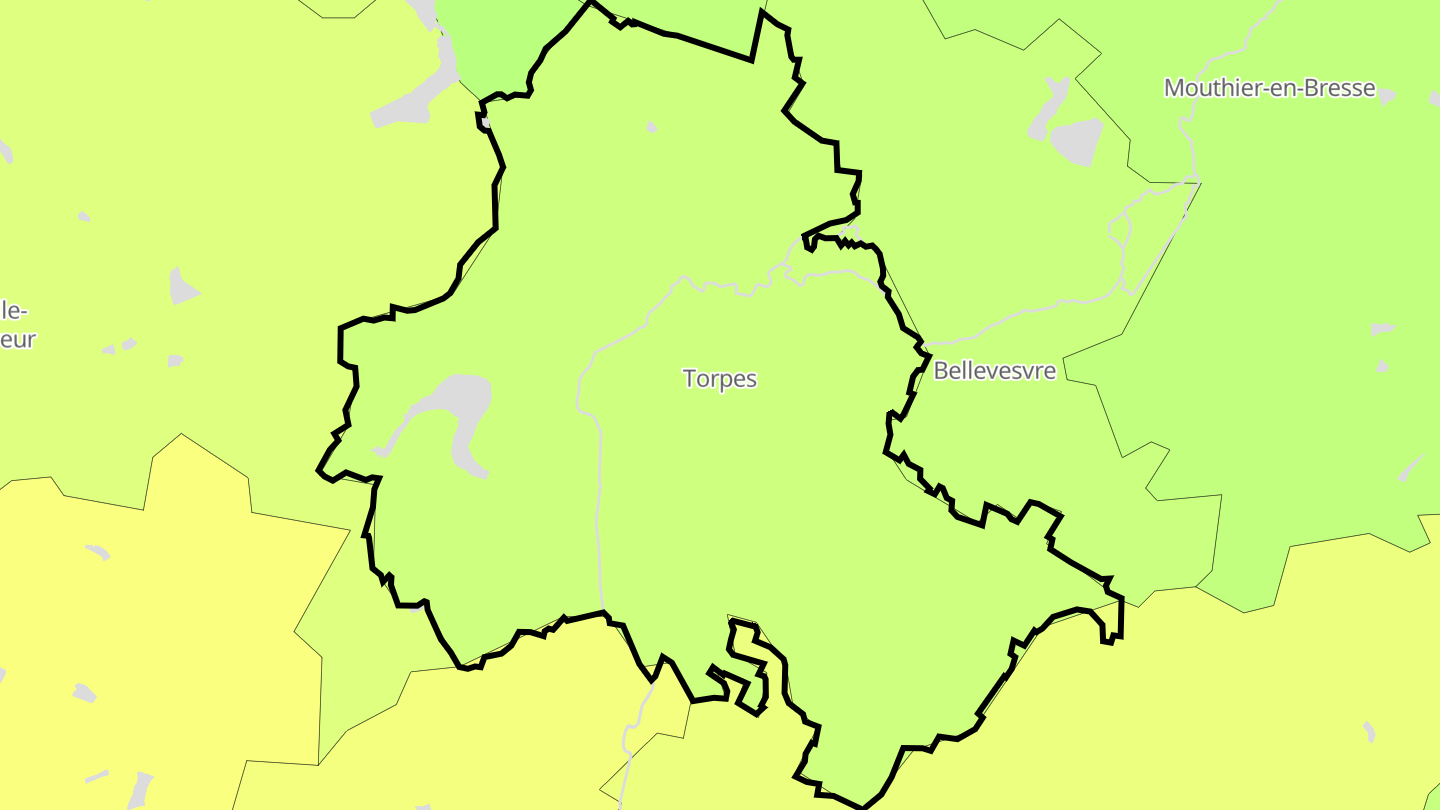 Carte des prix de l'immobilier Torpes