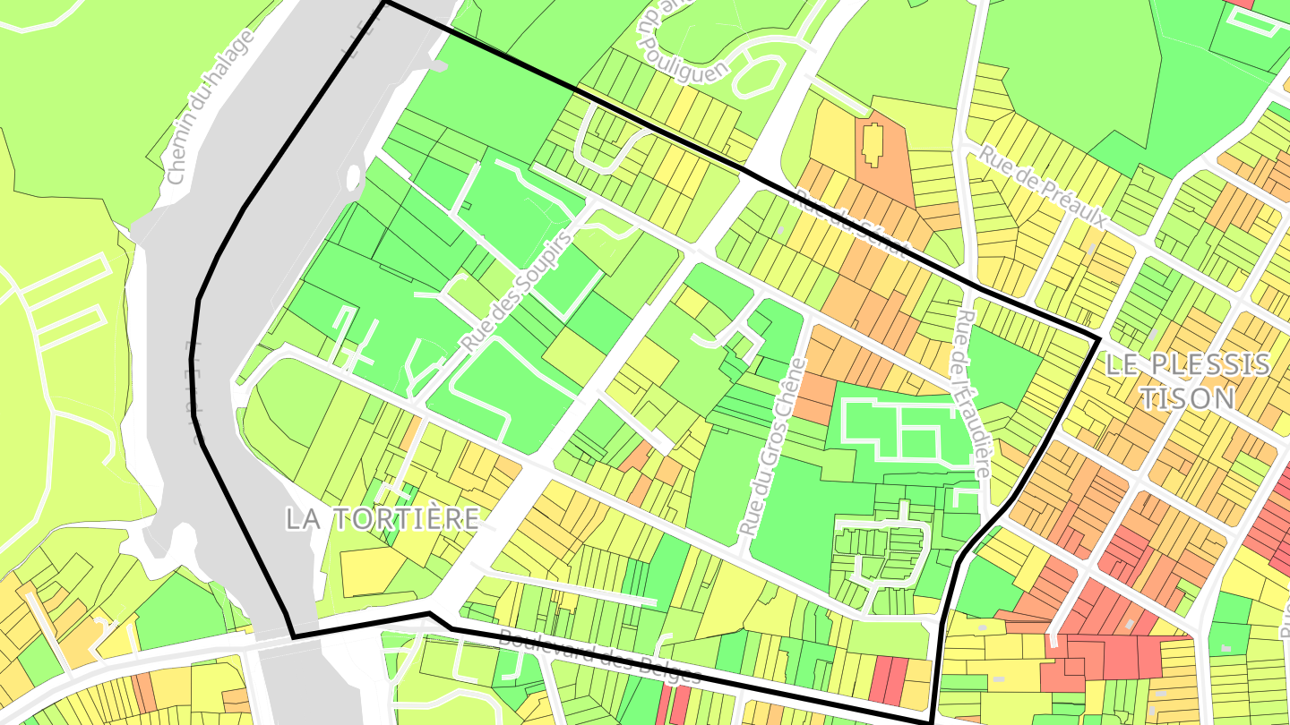 Carte des prix de l'immobilier Tortière