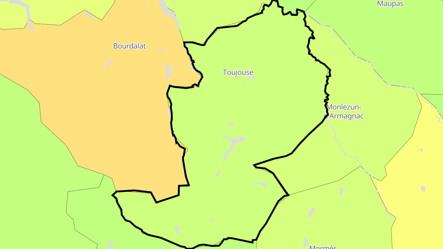 Carte des prix de l'immobilier Toujouse