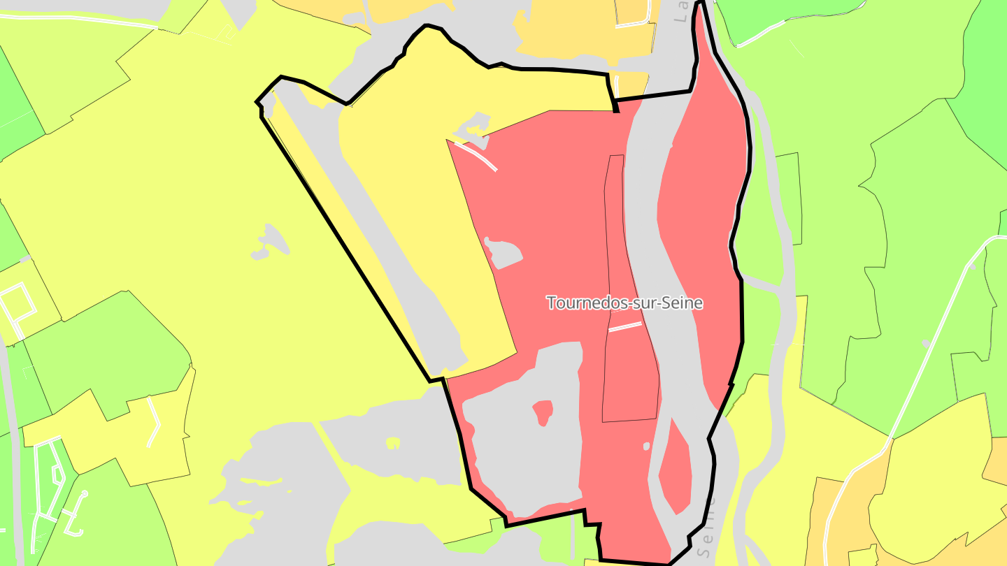 Carte des prix de l'immobilier Tournedos-sur-Seine