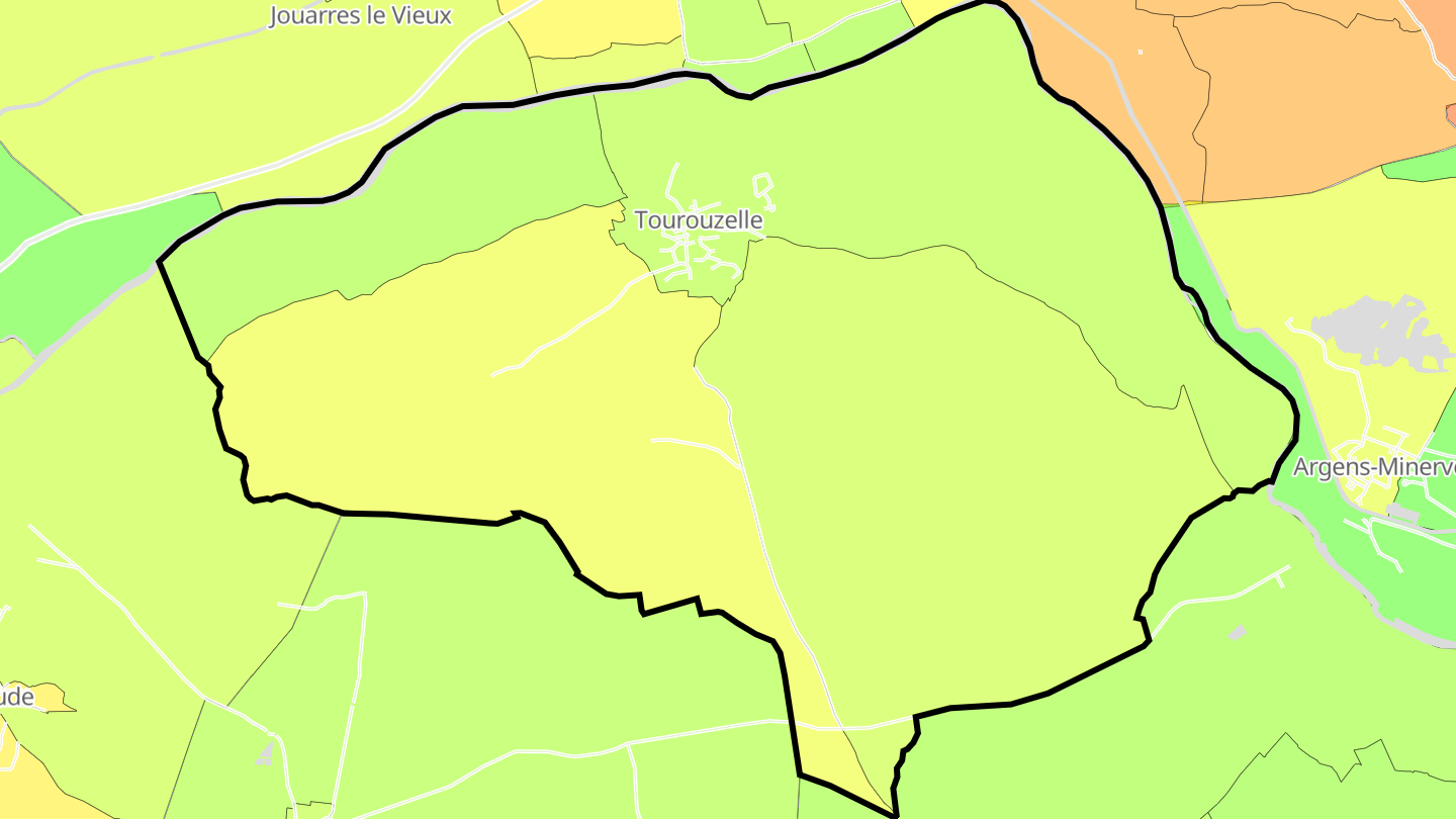 Carte des prix de l'immobilier Tourouzelle