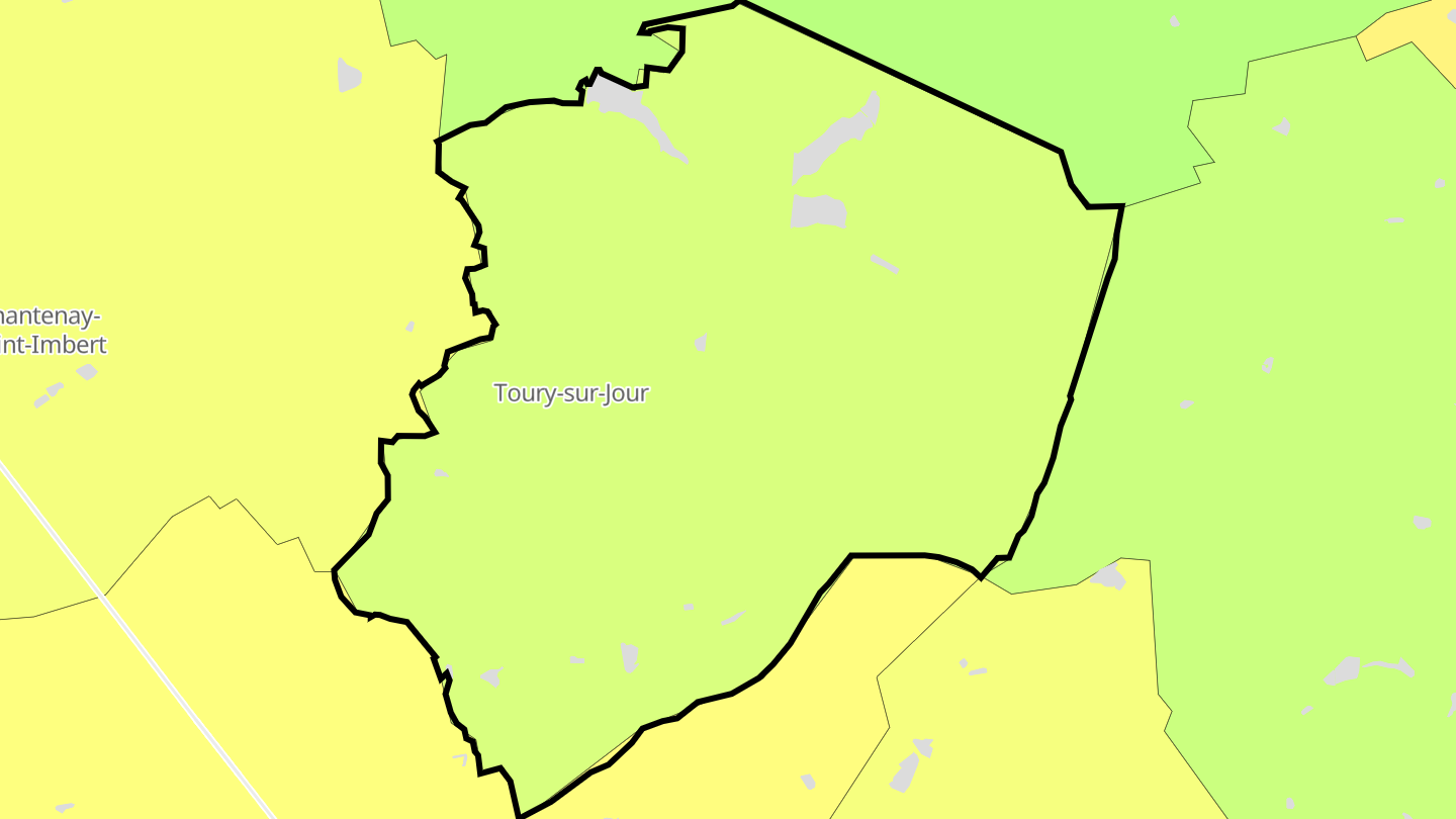 Carte des prix de l'immobilier Toury-sur-Jour