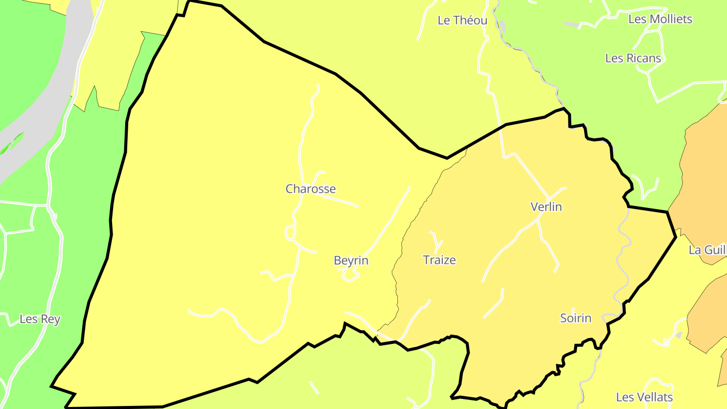 Carte des prix de l'immobilier Traize