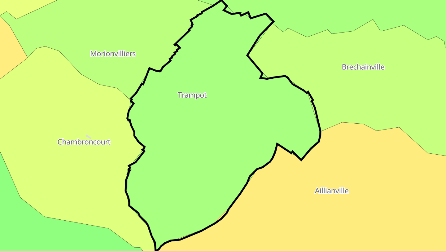 Carte des prix de l'immobilier Trampot