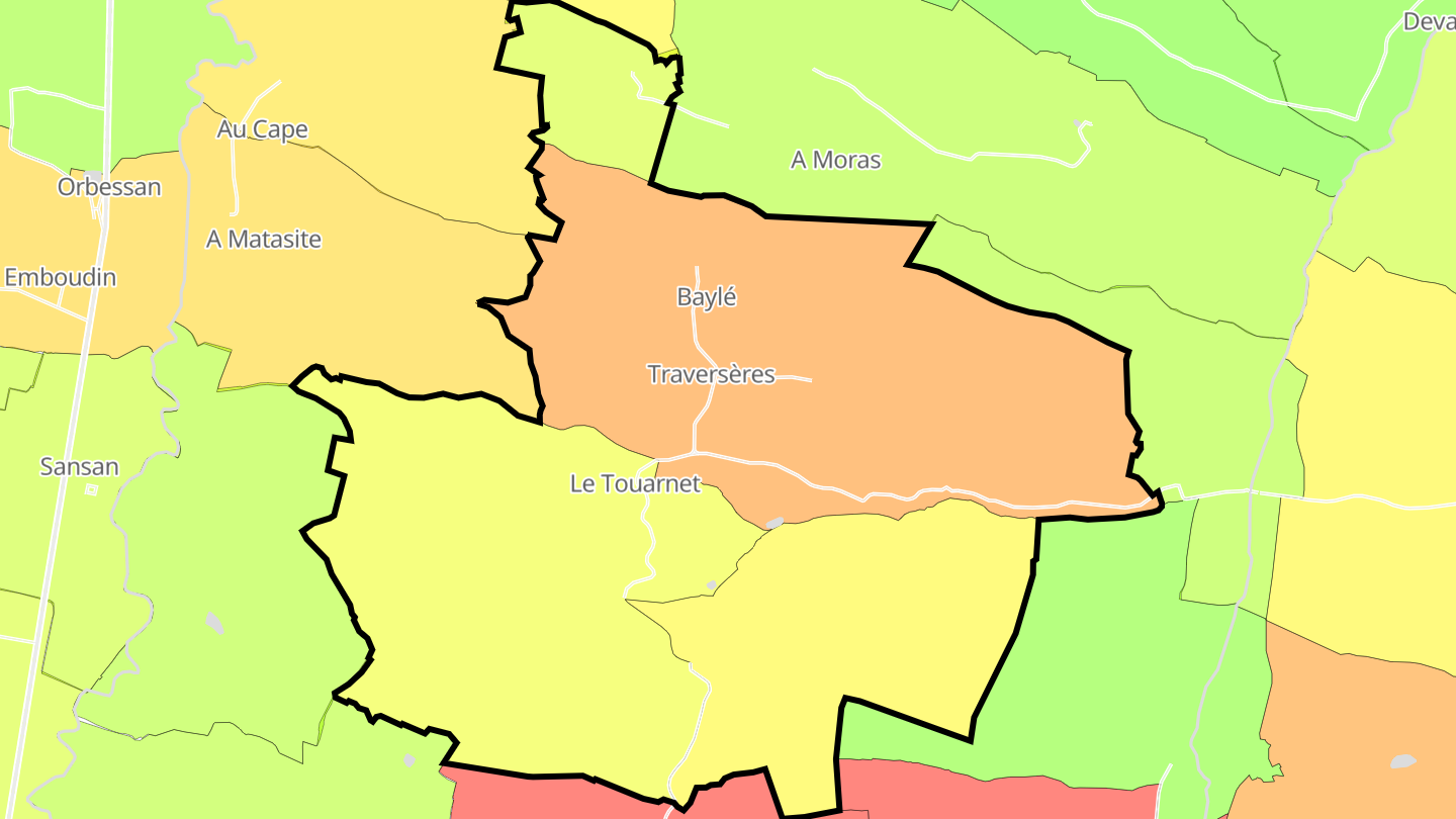 Carte des prix de l'immobilier Traversères