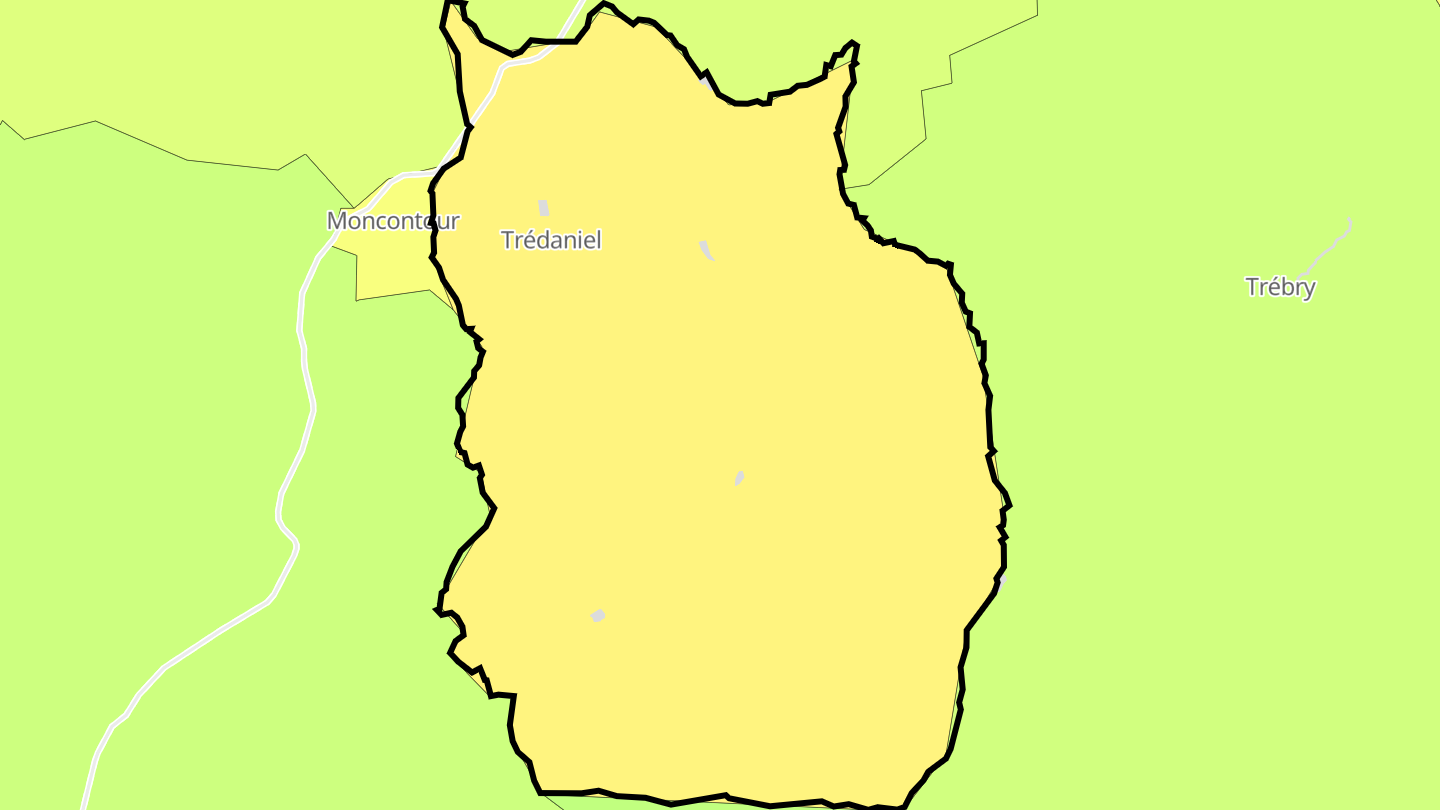 Carte des prix de l'immobilier Trédaniel