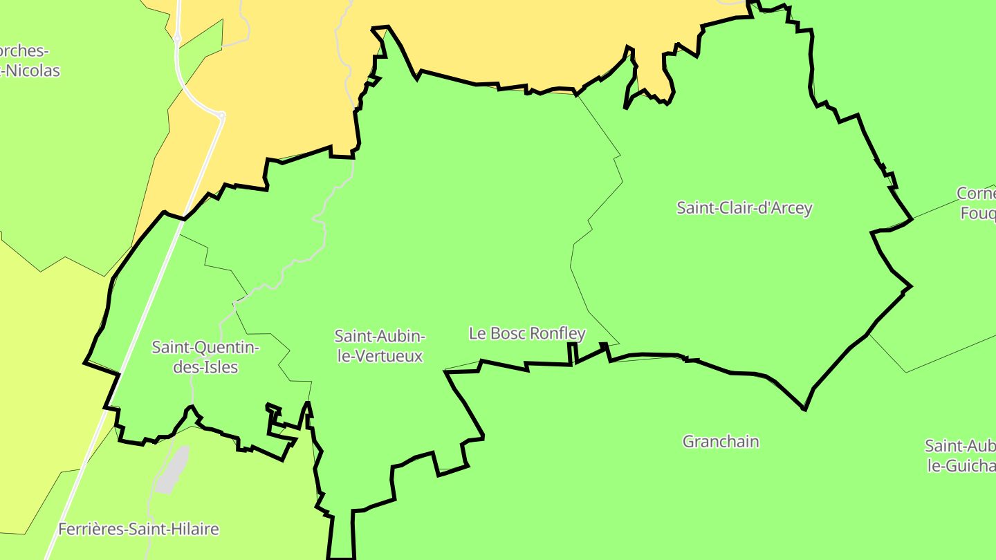 Carte des prix de l'immobilier Treis-Sants-en-Ouche
