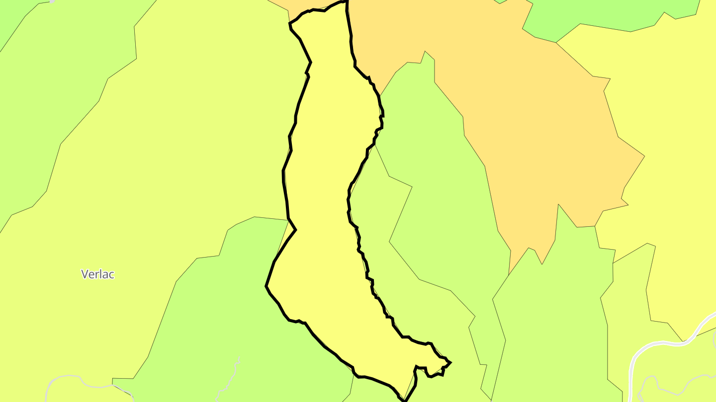 Carte des prix de l'immobilier Trélans