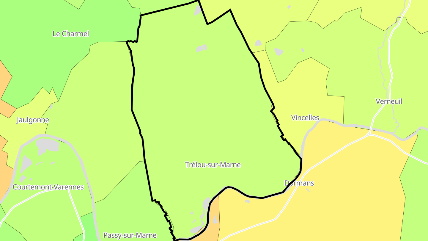 Carte des prix de l'immobilier Trélou-sur-Marne