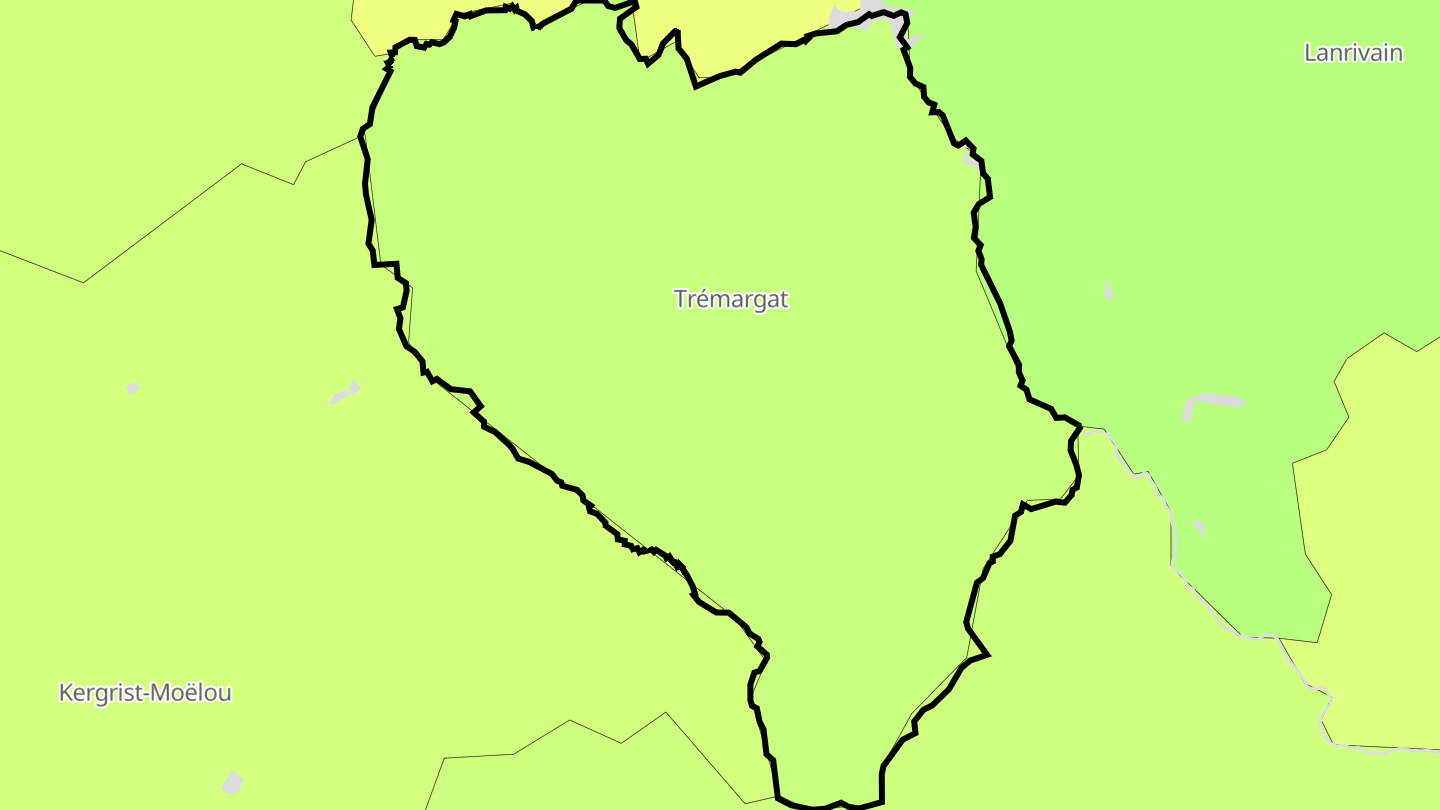 Carte des prix de l'immobilier Trémargat