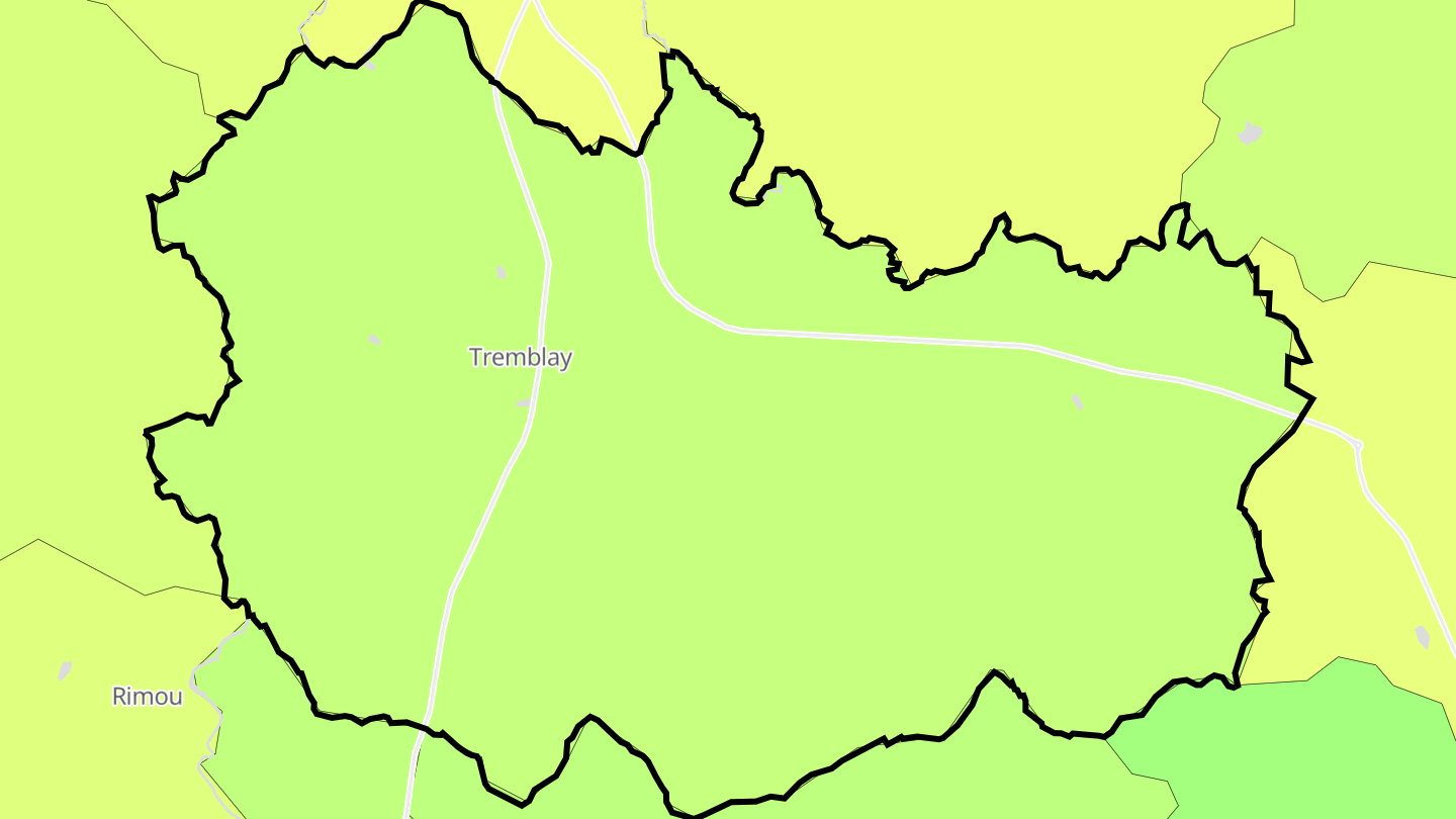 Carte des prix de l'immobilier Tremblay