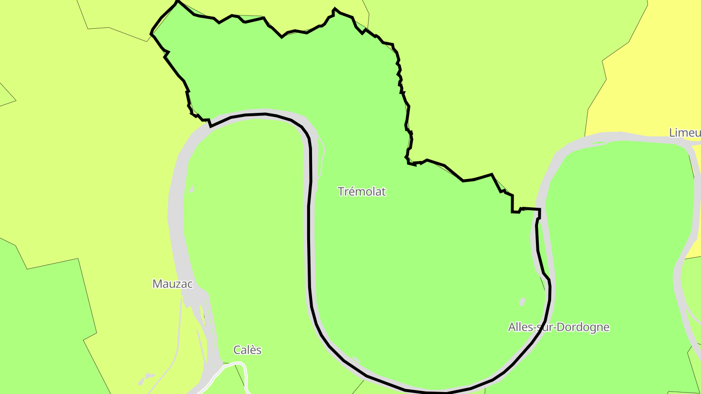 Carte des prix de l'immobilier Trémolat