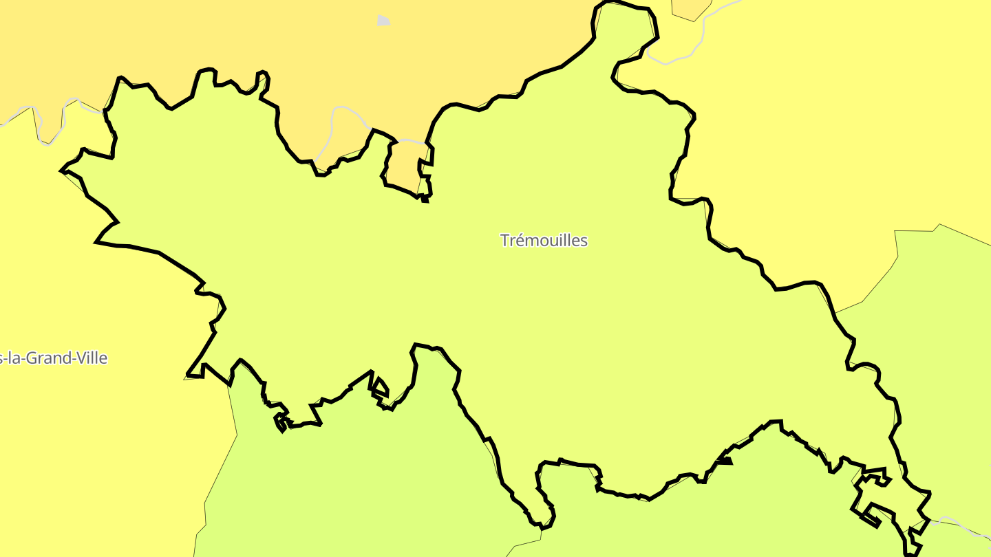 Carte des prix de l'immobilier Trémouilles