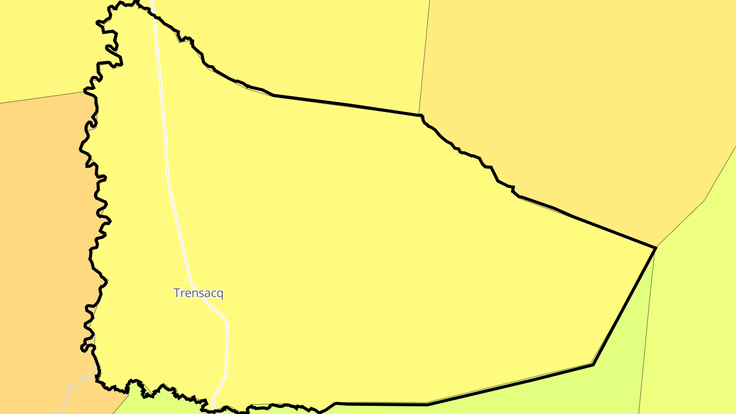 Carte des prix de l'immobilier Trensacq