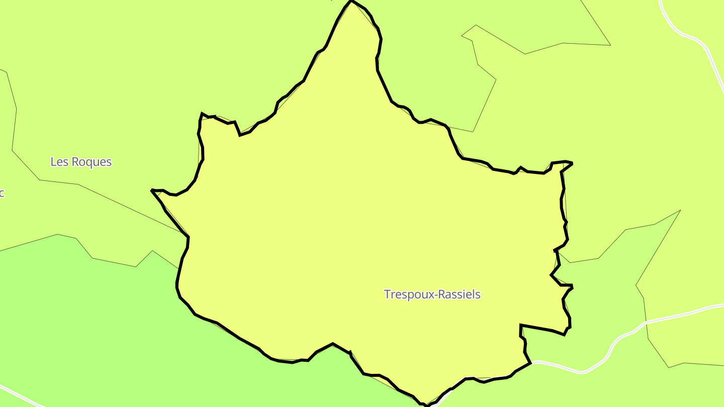 Carte des prix de l'immobilier Trespoux-Rassiels