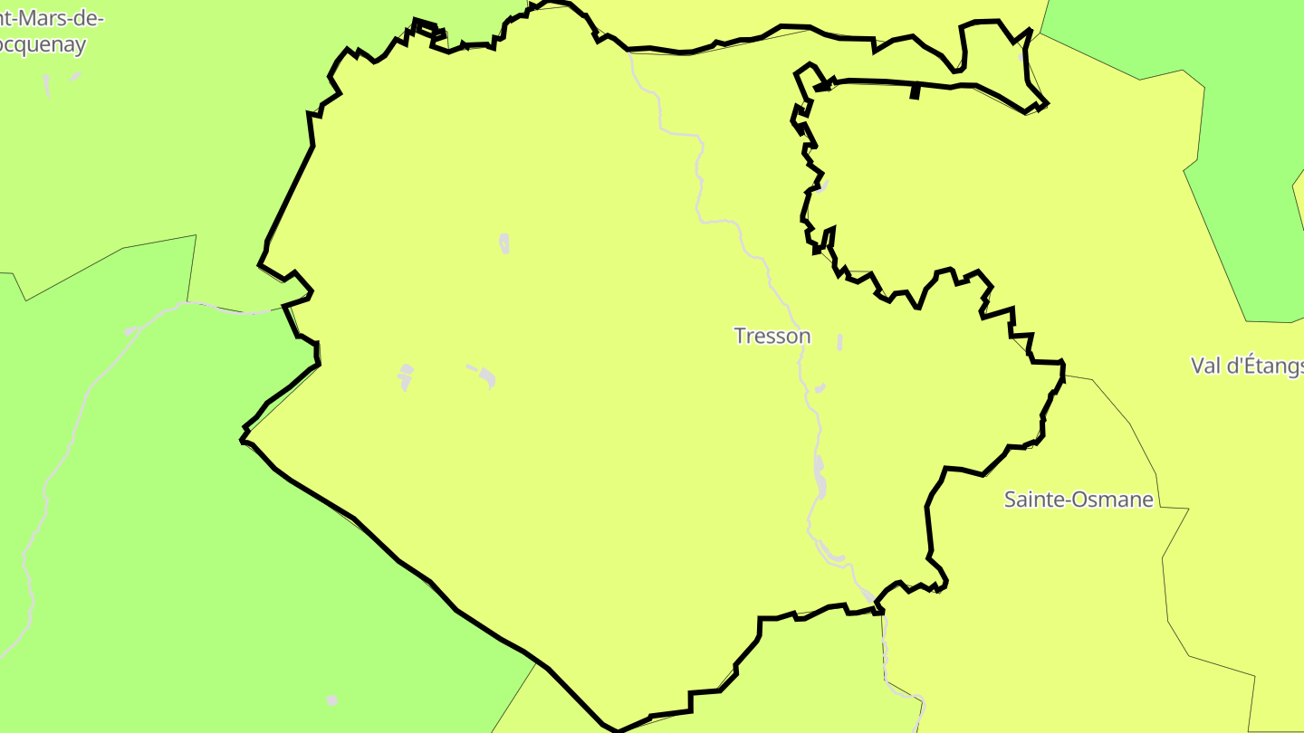 Carte des prix de l'immobilier Tresson