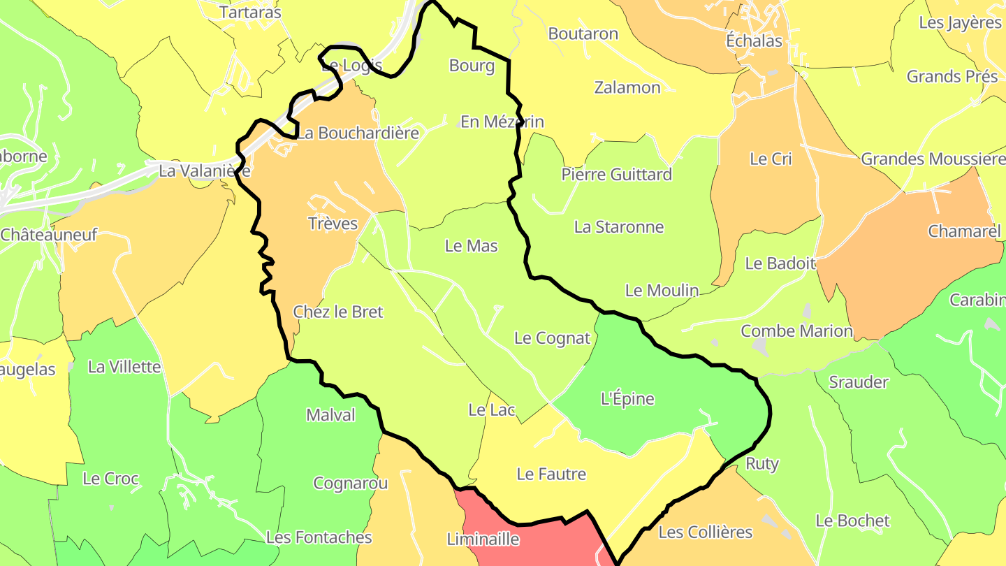 Carte des prix de l'immobilier Trèves