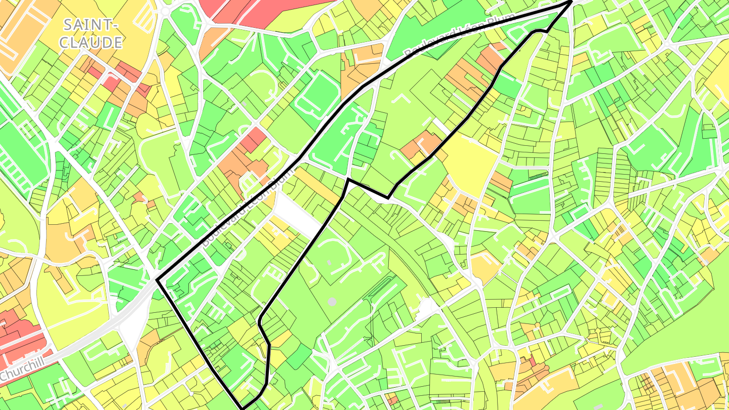 Carte des prix de l'immobilier Trey