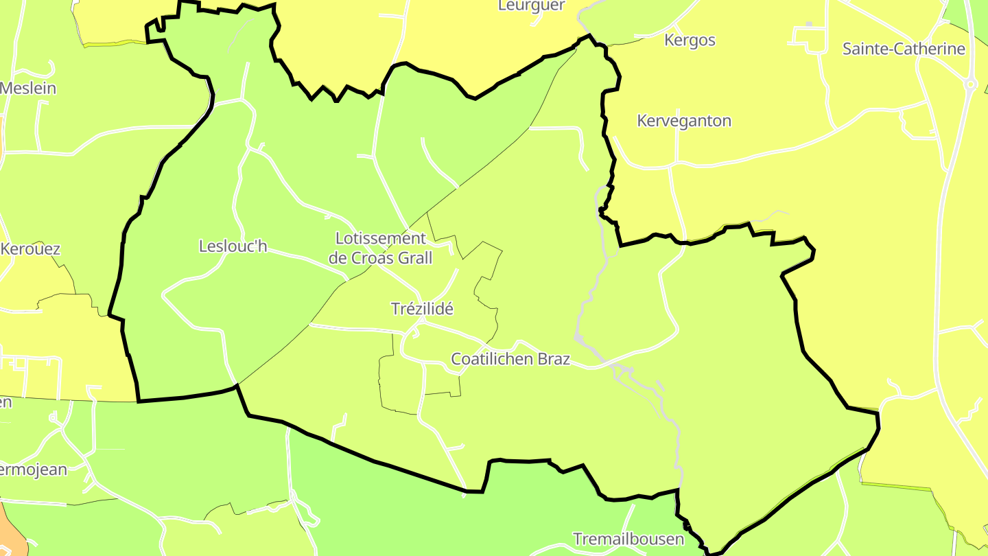 Carte des prix de l'immobilier Trézilidé