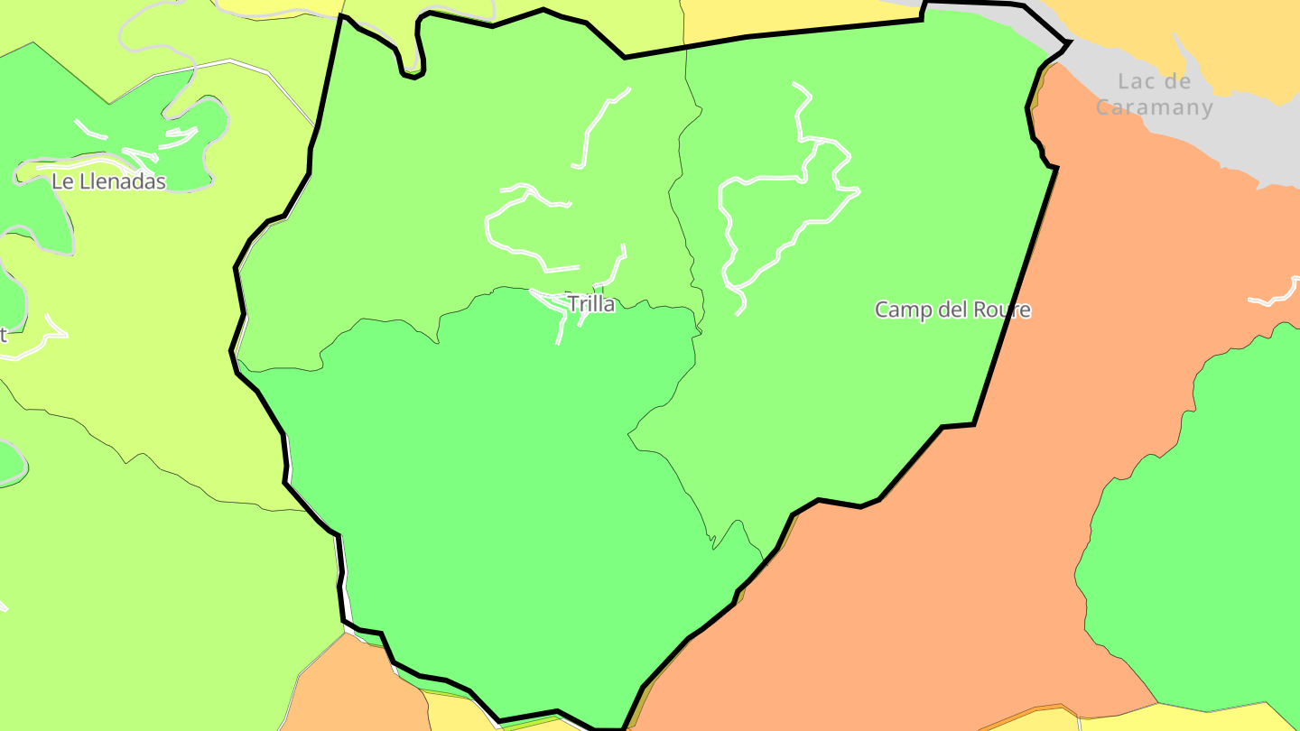 Carte des prix de l'immobilier Trilla