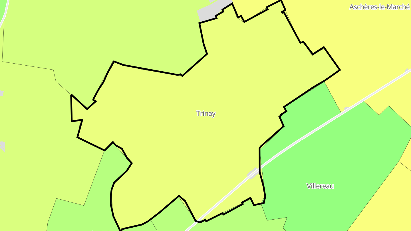 Carte des prix de l'immobilier Trinay