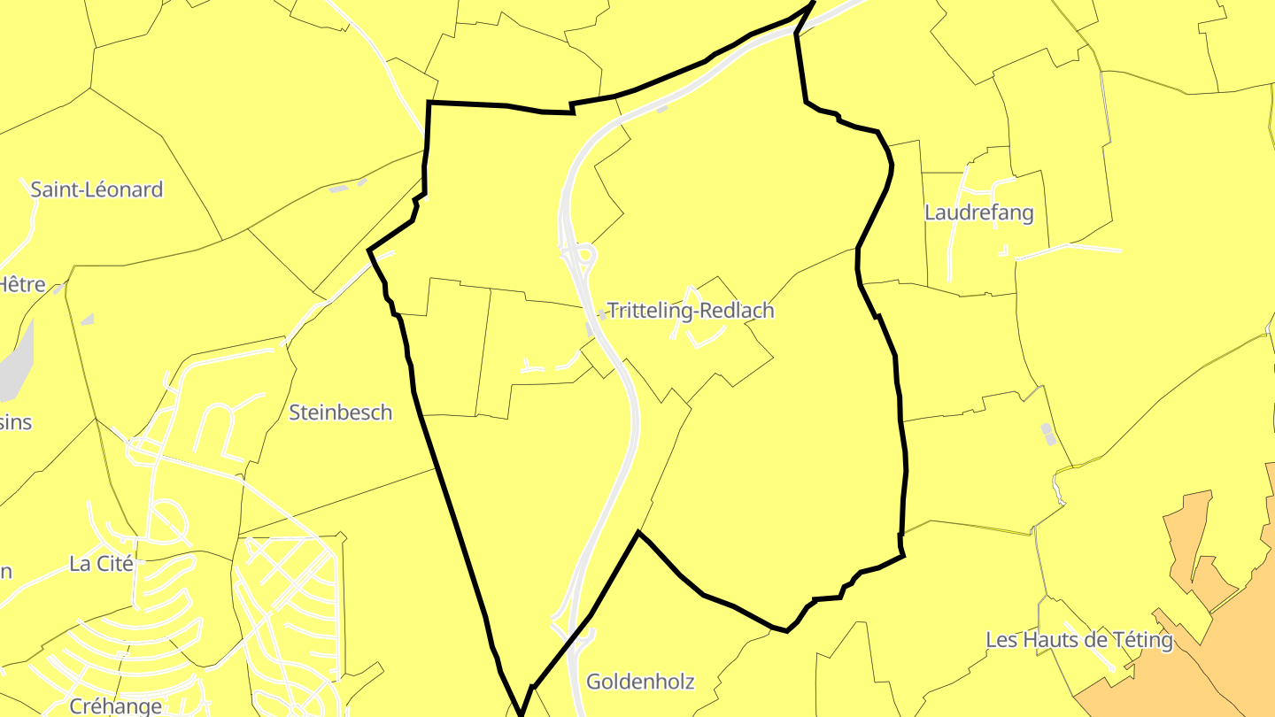 Carte des prix de l'immobilier Tritteling-Redlach