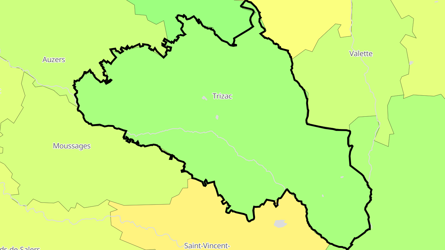 Carte des prix de l'immobilier Trizac