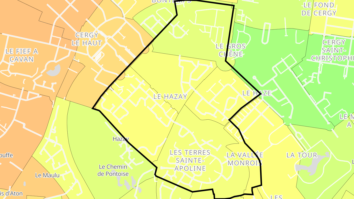 Carte des prix de l'immobilier Trois Bois