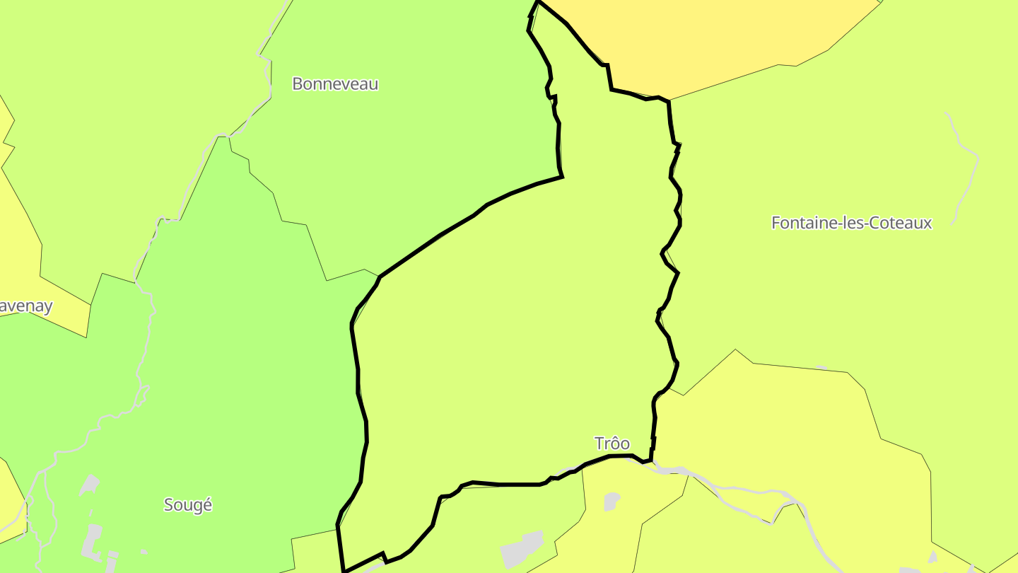 Carte des prix de l'immobilier Troo