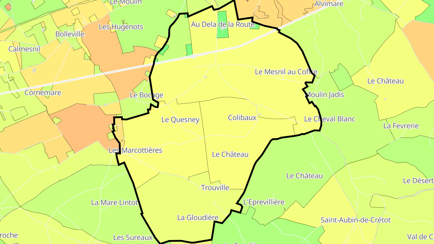 Carte des prix de l'immobilier Trouville