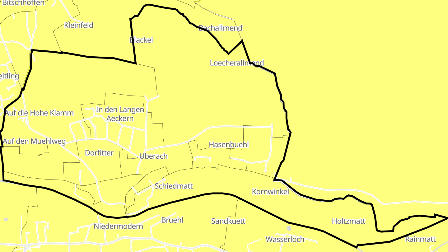Carte des prix de l'immobilier Uberach