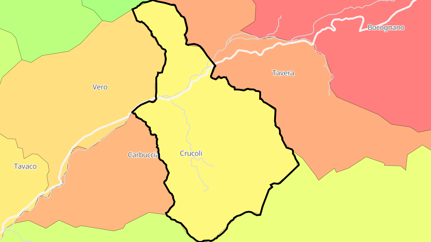 Carte des prix de l'immobilier Ucciani