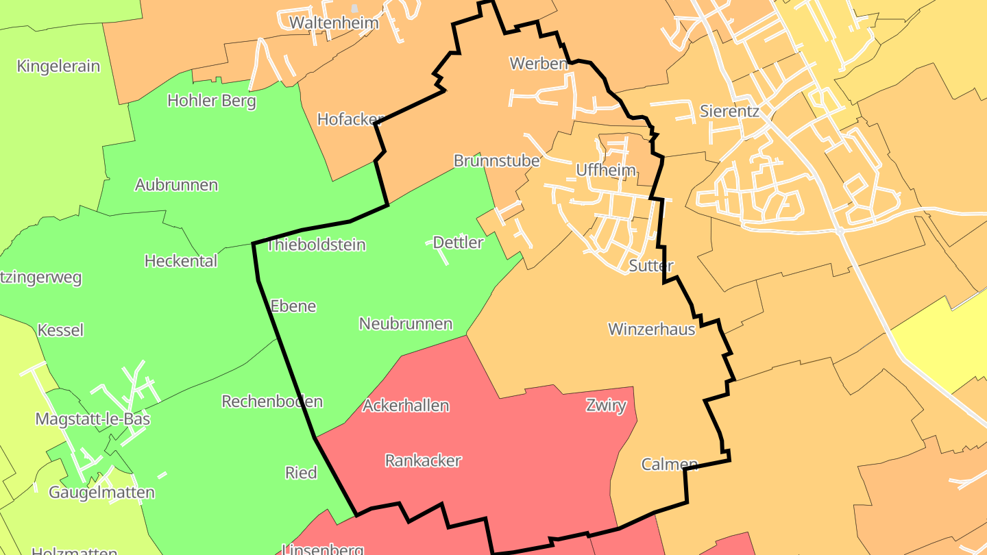 Carte des prix de l'immobilier Uffheim