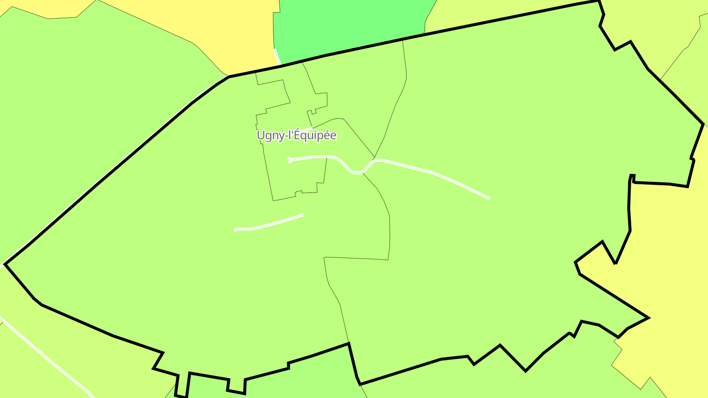 Carte des prix de l'immobilier Ugny-l'Équipée
