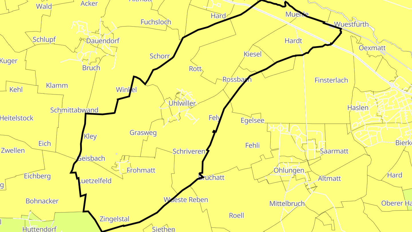 Carte des prix de l'immobilier Uhlwiller