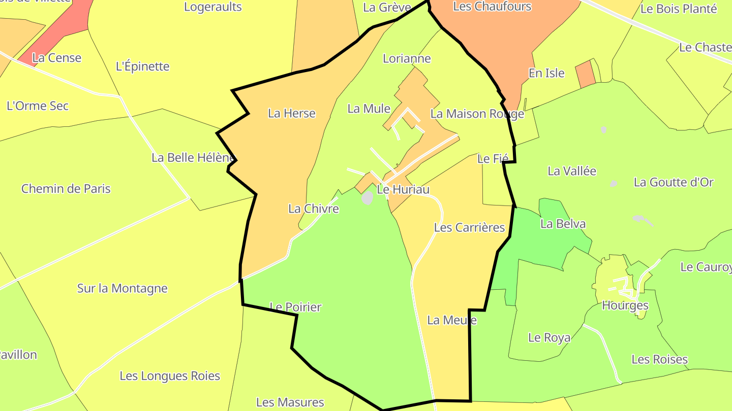 Carte des prix de l'immobilier Unchair