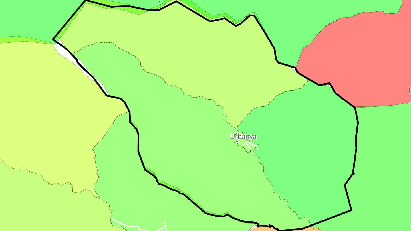 Carte des prix de l'immobilier Urbanya