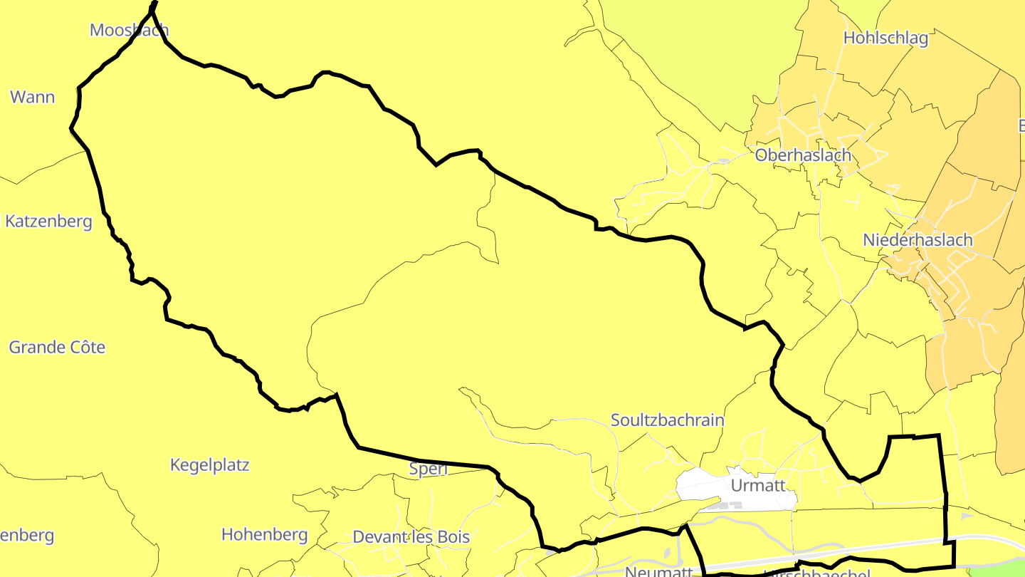 Carte des prix de l'immobilier Urmatt