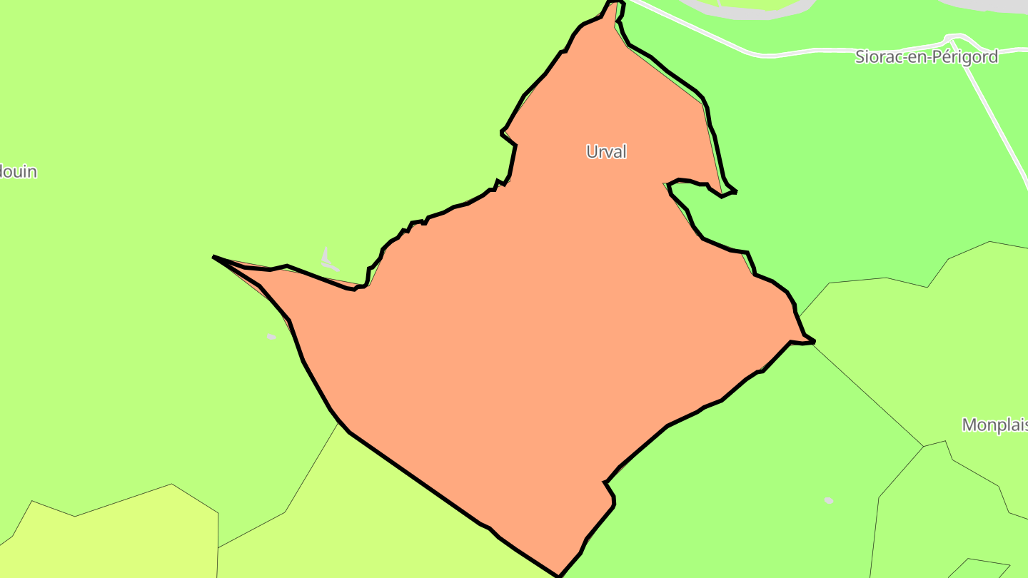 Carte des prix de l'immobilier Urval