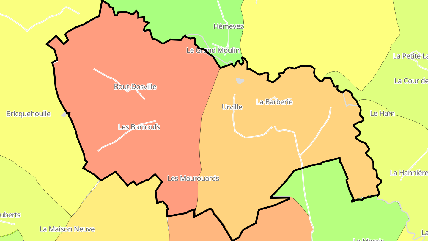 Carte des prix de l'immobilier Urville
