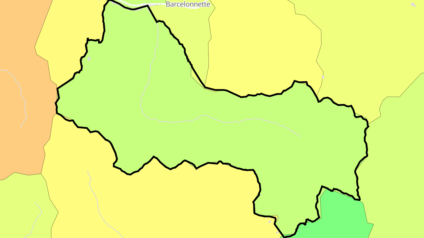 Carte des prix de l'immobilier Uvernet-Fours