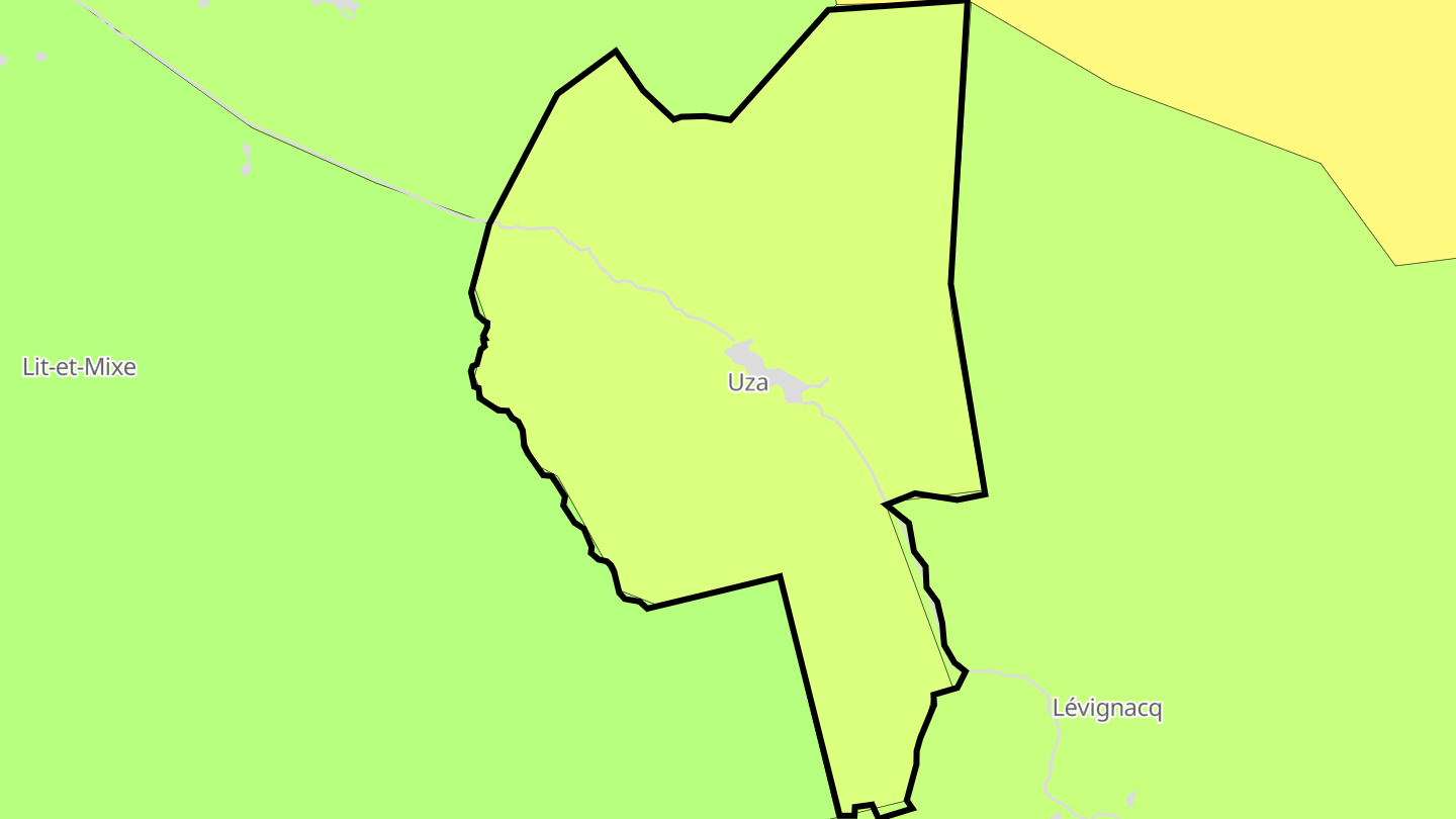 Carte des prix de l'immobilier Uza