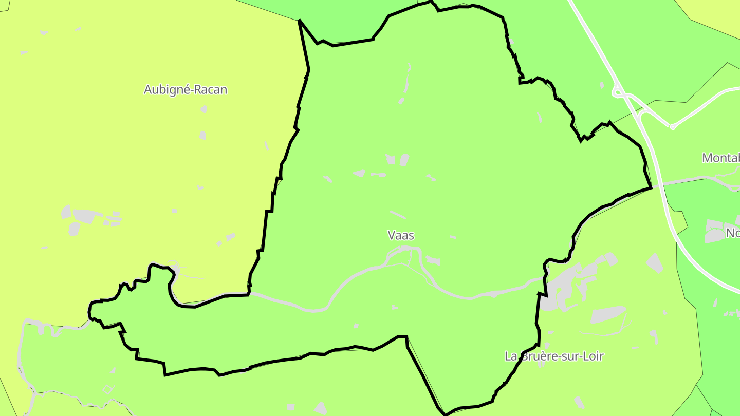Carte des prix de l'immobilier Vaas