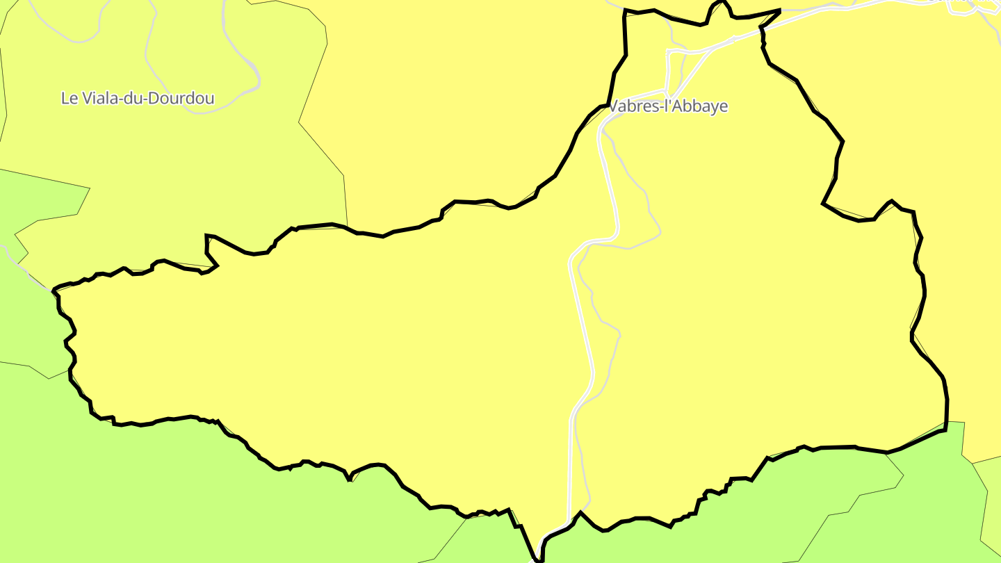 Carte des prix de l'immobilier Vabres-l'Abbaye