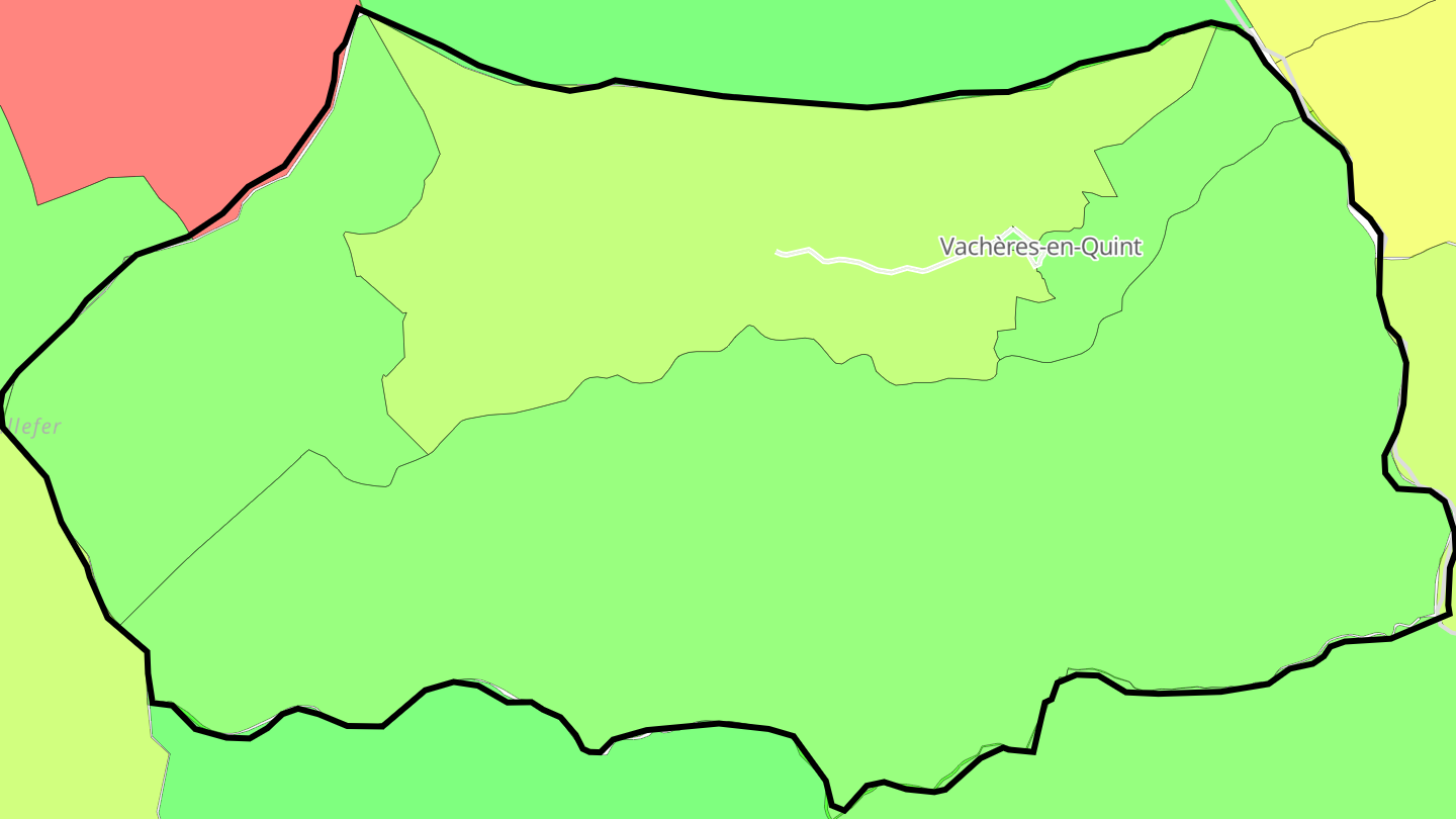 Carte des prix de l'immobilier Vachères-en-Quint