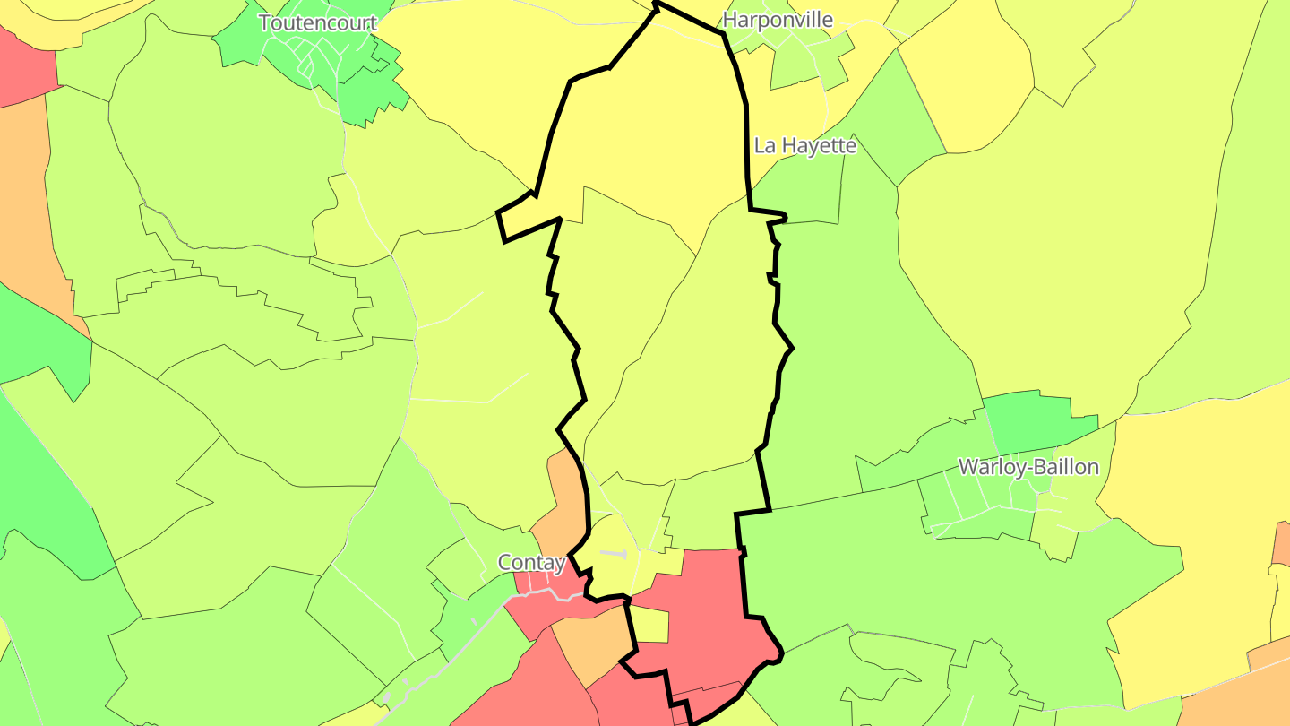 Carte des prix de l'immobilier Vadencourt