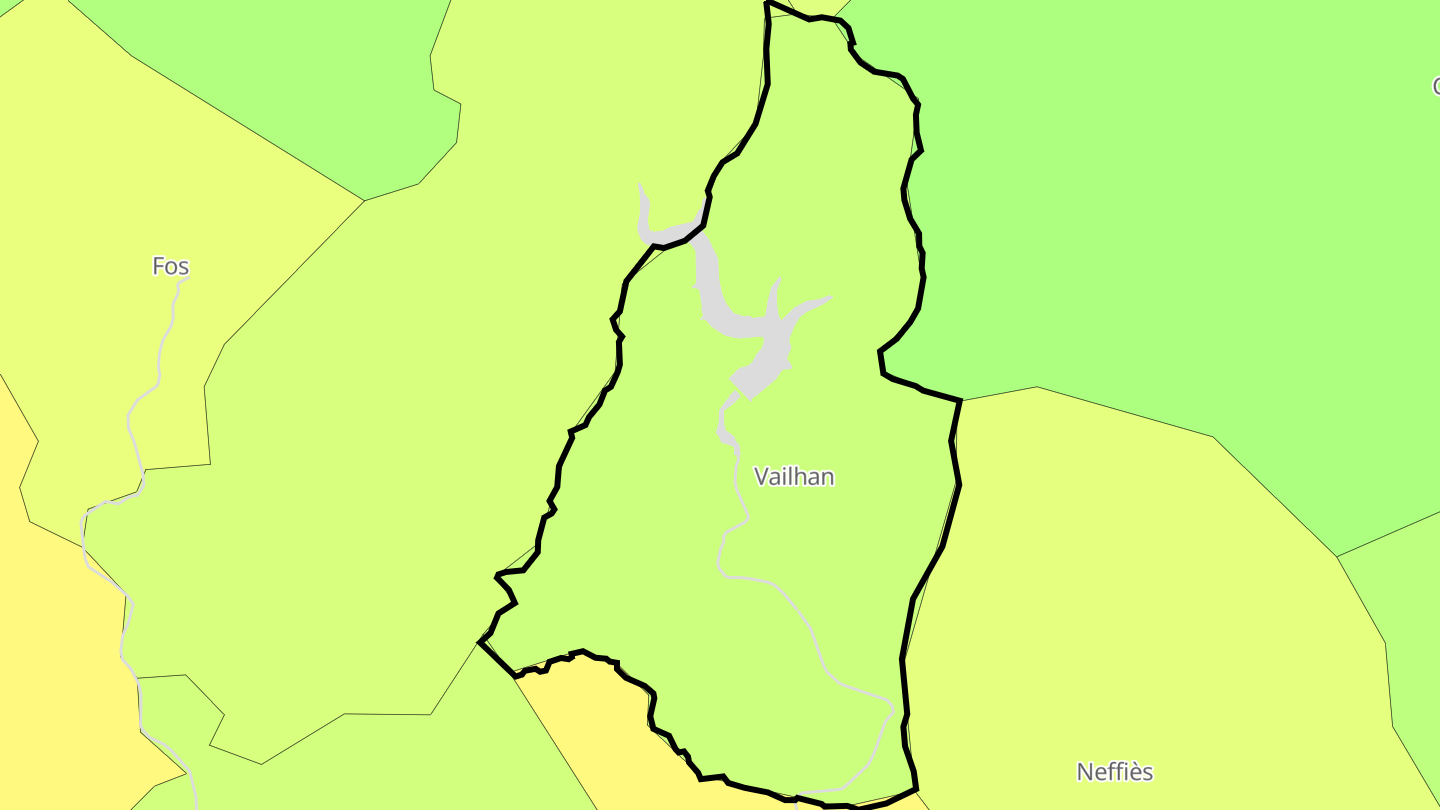 Carte des prix de l'immobilier Vailhan