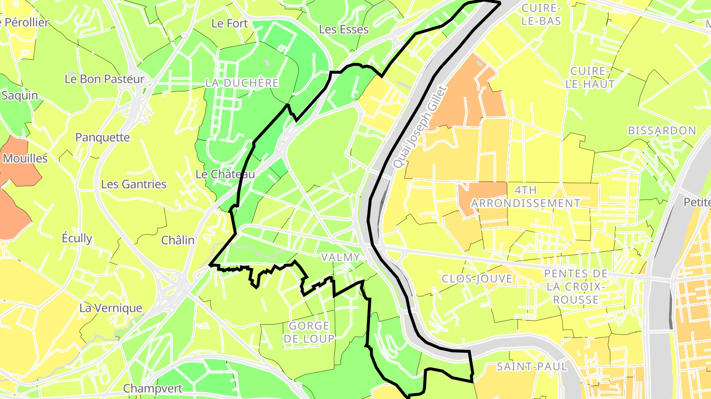 Carte des prix de l'immobilier Vaise