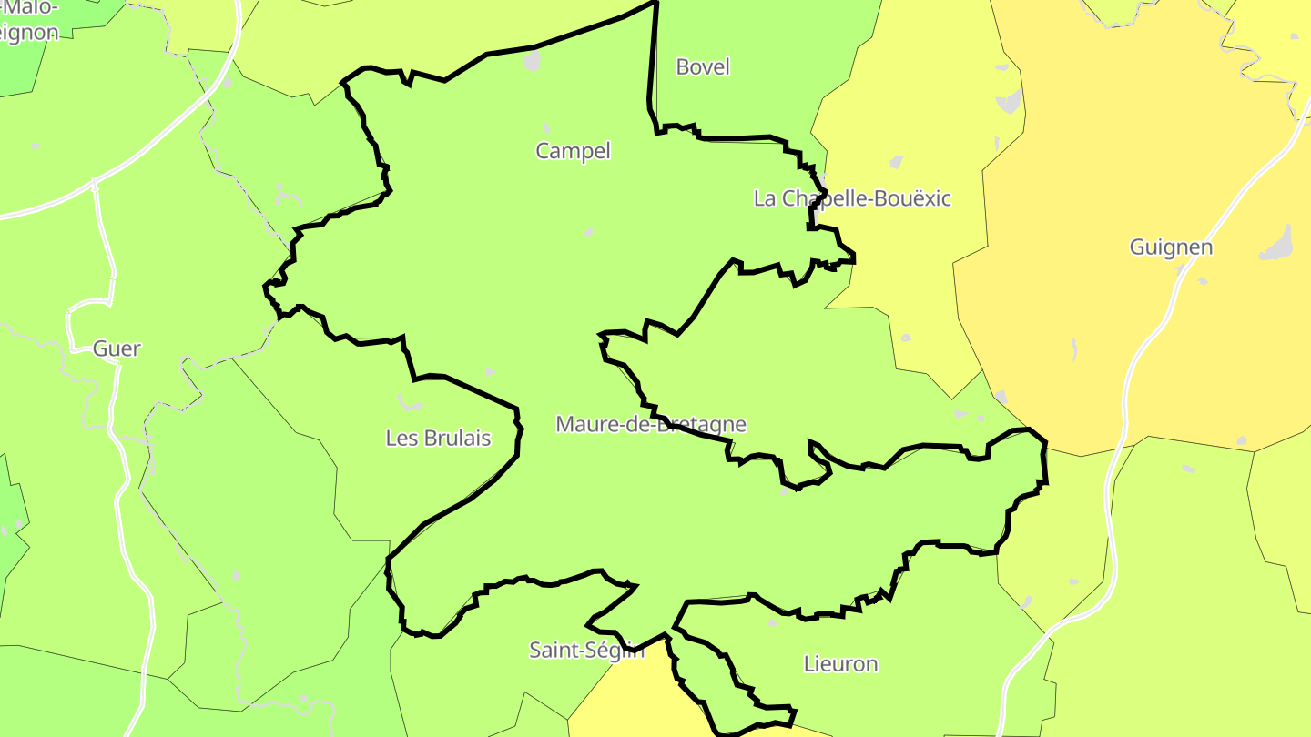 Carte des prix de l'immobilier Val d'Anast